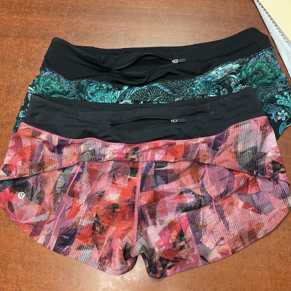 TWO NEW size 10 lululemon speed shorts selling together $65 total! - Picture 3 of 4